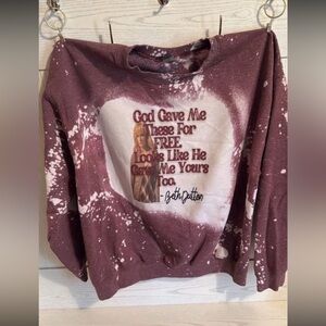 Women's Maroon Sweater BETH DUTTON QUOTE